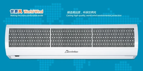 2025 Tấm rèm không khí dòng chảy chéo mới với vỏ kim loại bột cho cửa của nhà hàng