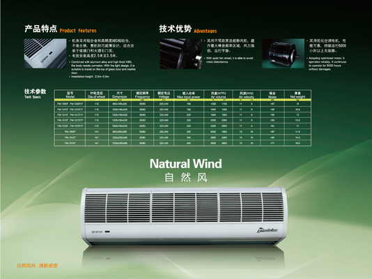 2025 Mái rèm không khí lạnh cửa nhà thương mại 220V mới