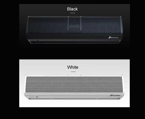 Chiếc rèm không khí đen nhỏ gọn từ 0,9m đến 2m với điều khiển từ xa 220-240V