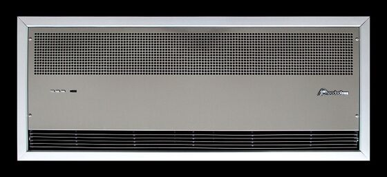 Rèm chắn gió trần âm với hàng rào nhiệt, quạt làm mát hoặc sưởi ấm không khí