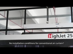 2025 Loại đứng Tấm rèm không khí dọc cho cửa thủy tinh thương mại Khách sạn Trung tâm mua sắm H2-5m